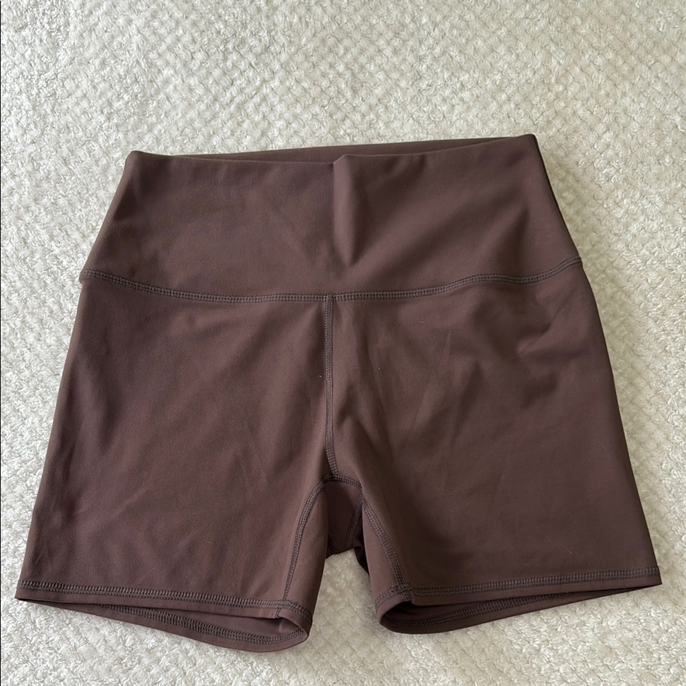 RBX Brown Bike Shorts High-Waisted Stretchy Athletic